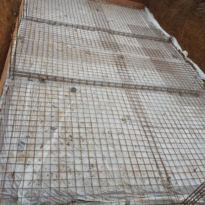 Coulage du béton de la piscine