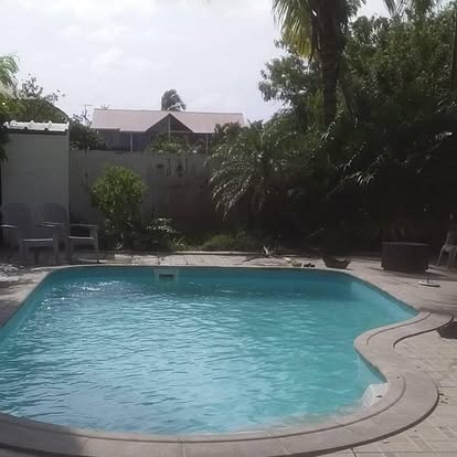 Piscine avec margelles élégantes